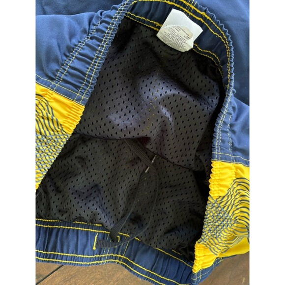 Nike Board Shorts Swim Trunks Navy Athletic With‎ Pockets Netted Mens Large 9" - Picture 6 of 8